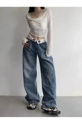 Jean baggy vintage d'automne des années 2000